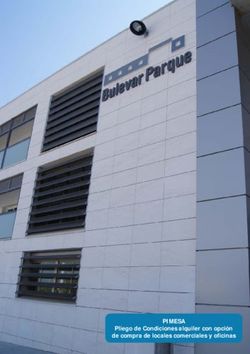 PIMESA Pliego de Condiciones alquiler con opción de compra de locales comerciales y oficinas