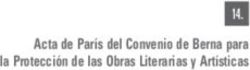 Acta de París del Convenio de Berna para la Protección de las Obras Literarias y Artísticas