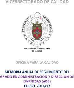VICERRECTORADO DE CALIDAD - OFICINA PARA LA CALIDAD MEMORIA ANUAL DE SEGUIMIENTO DEL GRADO EN ADMINISTRACION Y DIRECCION DE EMPRESAS (ADE) CURSO ...