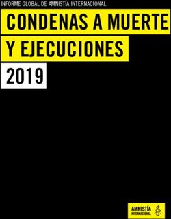 CONDENAS A MUERTE Y EJECUCIONES 2019 - INFORME GLOBAL DE AMNIST&Iacute;A INTERNACIONAL - Amnesty International