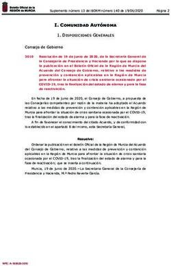 I. Comunidad Autónoma - Disposiciones Generales - BORM