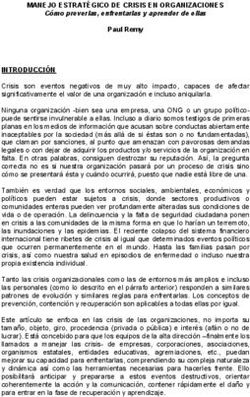 MANEJO ESTRAT&Eacute;GICO DE CRISIS EN ORGANIZACIONES