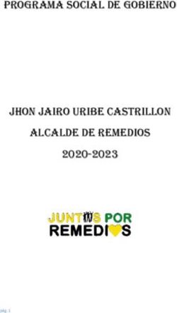 PROGRAMA SOCIAL DE GOBIERNO JHON JAIRO URIBE CASTRILLON ALCALDE DE REMEDIOS 2020-2023