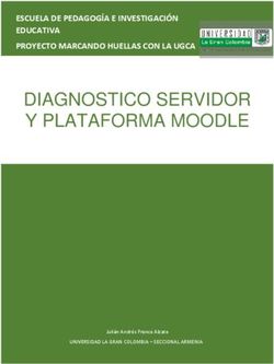 DIAGNOSTICO SERVIDOR Y PLATAFORMA MOODLE - ESCUELA DE PEDAGOGÍA E INVESTIGACIÓN EDUCATIVA PROYECTO MARCANDO HUELLAS CON LA UGCA