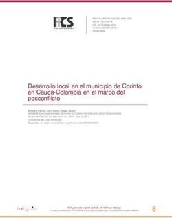 Desarrollo local en el municipio de Corinto en Cauca-Colombia en el marco del posconflicto