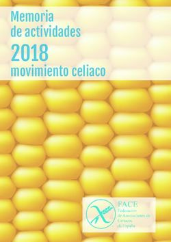 2018 Memoria de actividades - FACE ...
