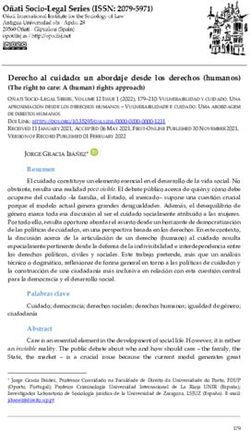 Derecho al cuidado: un abordaje desde los derechos (humanos)