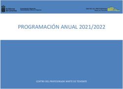 PROGRAMACI&Oacute;N ANUAL 2021/2022 - CENTRO DEL PROFESORADO NORTE DE TENERIFE - Gobierno de Canarias