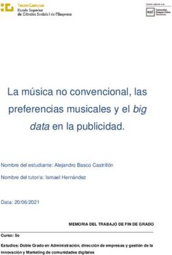 La música no convencional, las preferencias musicales y el big