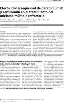 Efectividad Y Seguridad De Daratumumab Y Carfilzomib En El Tratamiento ...