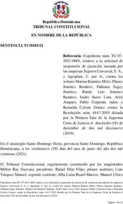 TRIBUNAL CONSTITUCIONAL EN NOMBRE DE LA REPÚBLICA - Biblioteca ENJ