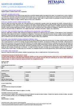 NORTE DE CERDEÑA 6 DÍAS / 5 noches de alojamiento. IT: AC007