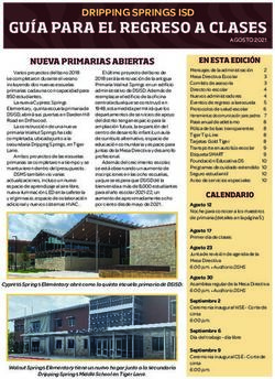 GU&Iacute;A PARA EL REGRESO A CLASES - DRIPPING SPRINGS ISD