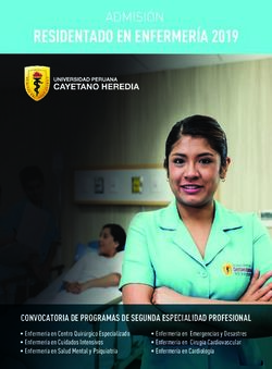 RESIDENTADO EN ENFERMERÍA 2019 - ADMISIÓN