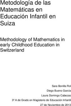 Metodología de las Matemáticas en Educación Infantil en Suiza