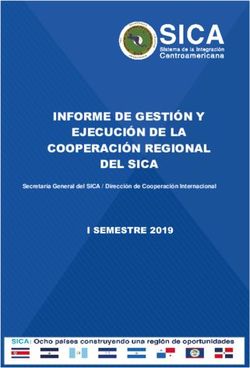 INFORME DE GESTIÓN Y EJECUCIÓN DE LA COOPERACIÓN REGIONAL DEL SICA - I SEMESTRE 2019