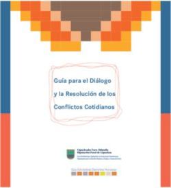 Guía para el Diálogo y la Resolución de los Conflictos Cotidianos