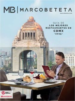GUÍA DE LOS MEJORES RESTAURANTES EN - Marco Beteta