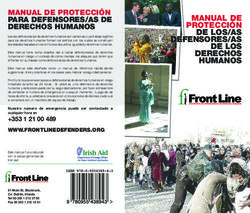 MANUAL DE PROTECCIÓN PARA DEFENSORES/AS DE DERECHOS HUMANOS