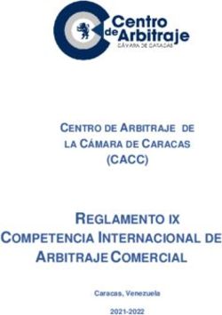 REGLAMENTO IX COMPETENCIA INTERNACIONAL DE ARBITRAJE COMERCIAL - (CACC) CENTRO DE ARBITRAJE DE LA CÁMARA DE CARACAS