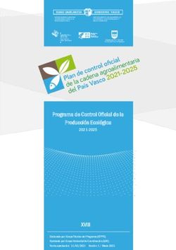 XVIII - Programa de Control Oficial de la Producción Ecológica