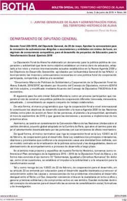 DEPARTAMENTO DE DIPUTADO GENERAL - Arabako Foru Aldundia