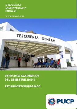 DERECHOS ACADÉMICOS DEL SEMESTRE 2019-2 ESTUDIANTES DE PREGRADO - DIRECCIÓN DE ADMINISTRACIÓN Y FINANZAS - Pontificia universidad católica ...