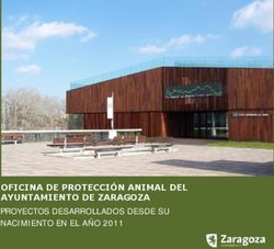OFICINA DE PROTECCIÓN ANIMAL DEL AYUNTAMIENTO DE ZARAGOZA - PROYECTOS DESARROLLADOS DESDE SU NACIMIENTO EN EL AÑO 2011