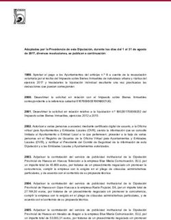 Adoptadas por la Presidencia de esta Diputación, durante los días del 1 al 31 de agosto de 2017, diversas resoluciones, se publican a continuación