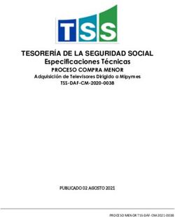 TESORERÍA DE LA SEGURIDAD SOCIAL - Especificaciones Técnicas PROCESO COMPRA MENOR