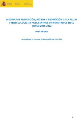 MEDIDAS DE PREVENCIÓN, HIGIENE Y PROMOCIÓN DE LA SALUD FRENTE A COVID-19 PARA CENTROS UNIVERSITARIOS EN EL CURSO 2021-2022 - Aprobado por la ...