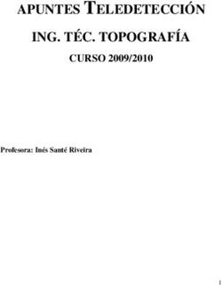 APUNTES TELEDETECCI&Oacute;N ING. T&Eacute;C. TOPOGRAF&Iacute;A - CURSO 2009/2010 Profesora: In&eacute;s Sant&eacute; Riveira