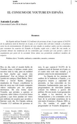 EL CONSUMO DE YOUTUBE EN ESPAÑA