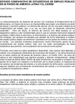 ESTUDIO COMPARATIVO DE ESTADÍSTICAS DE EMPLEO PÚBLICO EN 26 PAÍSES DE AMÉRICA LATINA Y EL CARIBE