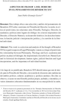 ASPECTOS DE FILOSOF&Iacute;A DEL DERECHO EN EL PENSAMIENTO DE BENEDICTO XVI