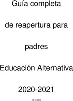Gu&iacute;a completa de reapertura para padres Educaci&oacute;n Alternativa 2020-2021