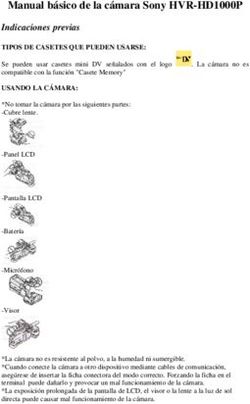 Manual básico de la cámara Sony HVR-HD1000P