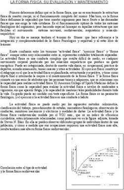 LA FORMA FISICA: SU EVALUACION Y MANTENIMIENTO