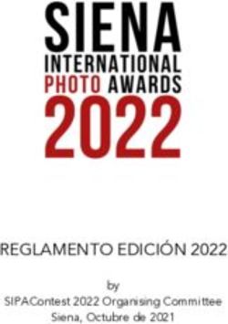 REGLAMENTO EDICIÓN 2022 - by SIPAContest 2022 Organising Committee Siena, Octubre de 2021 - Siena International Photo Awards