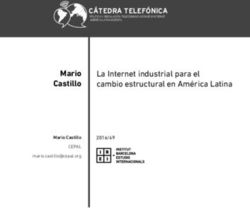 Mario Castillo La Internet industrial para el cambio estructural en América Latina