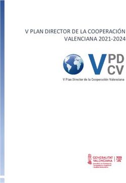 V PLAN DIRECTOR DE LA COOPERACIÓN VALENCIANA 2021-2024
