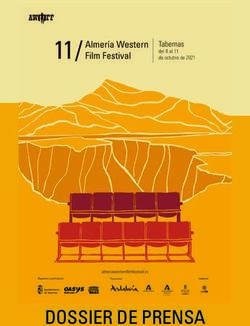 DOSSIER DE PRENSA - Almería Western Film Festival