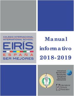 Manual informativo 2018-2019 - International Schools Association