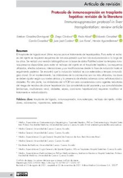 Artículo de revisión - Hepatología