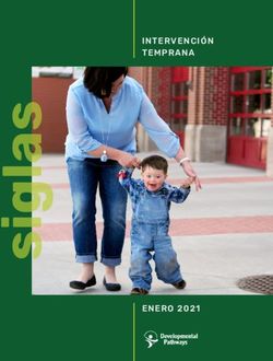 INTERVENCIÓN TEMPRANA - ENERO 2021 - Developmental ...