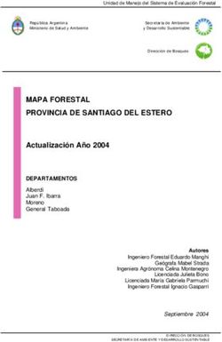 MAPA FORESTAL PROVINCIA DE SANTIAGO DEL ESTERO