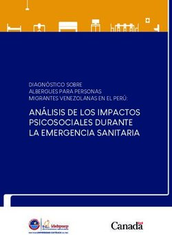 AN&Aacute;LISIS DE LOS IMPACTOS PSICOSOCIALES DURANTE LA EMERGENCIA SANITARIA - DIAGN&Oacute;STICO SOBRE ALBERGUES PARA PERSONAS MIGRANTES VENEZOLANAS EN EL PER&Uacute;