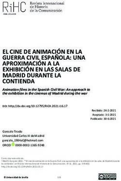 EL CINE DE ANIMACIÓN EN LA GUERRA CIVIL ESPAÑOLA: UNA APROXIMACIÓN A LA EXHIBICIÓN EN LAS SALAS DE MADRID DURANTE LA CONTIENDA - Revistas ...