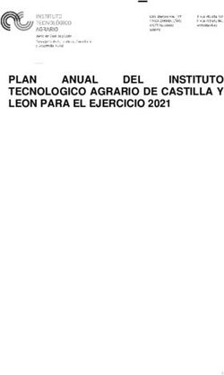 PLAN INSTITUTO TECNOLOGICO AGRARIO DE CASTILLA Y LEON PARA EL EJERCICIO 2021 ANUAL