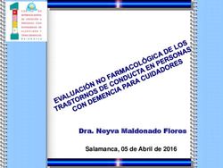 Salamanca, 05 de Abril de 2016 - Dra. Neyva Maldonado Flores - CRE Alzheimer